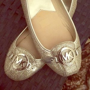 Sparkle MK Silver Flats!